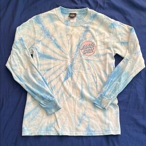 Santa Cruz Blue Tie-Dye Shirt